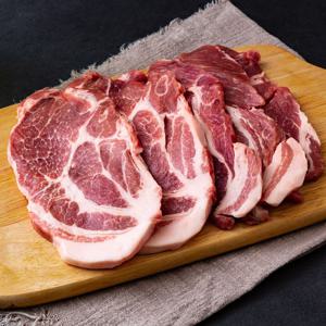 함초를 먹여 키운 한돈 생목살(보쌈용) 1kg