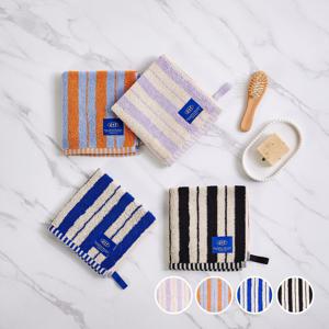 ETF 더블 스트라이프 핸드타월 34X34cm 65g 4 color