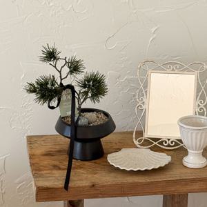 생화같은 소나무 분재 조화 나무 화분