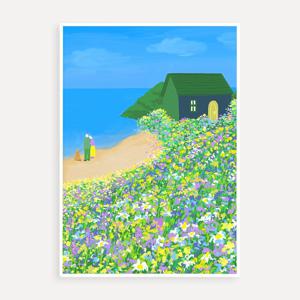 바다에게 속마음을 이야기했다 프리다옥 아트 프린트