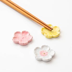다온아토 벚꽃송이 젓가락받침 일본 도자기 수저받침 3색상