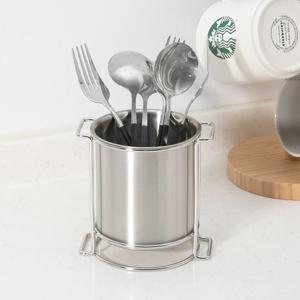 스텐304 물빠짐 수저통 조리도구 수저정리함 수저꽂이
