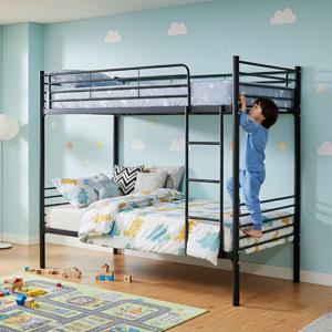 루디 분리형 2층침대 프레임 성인 이층 저상형 낮은 철제 기숙사 프레임