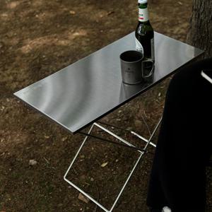 버디 테이블 폴딩 IGT 실버스텐 캠핑 사이드 보조 테이블 장작 선반 플랫버너 호환