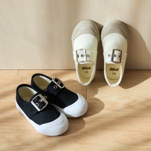 버클 스트랩 유아 스니커즈 캔버스 아기신발