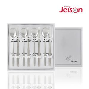 P형 수저 4인세트 스테인리스 숟가락 젓가락 수저세트