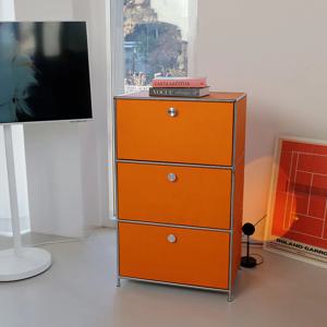 친환경 던에드워드 미드센츄리 모듈 3단 서랍장 600 RAC526C