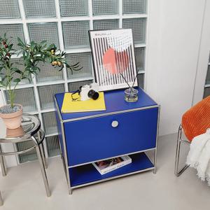 친환경 던에드워드 미드센츄리 모듈 서랍 선반 협탁 600 RAC523C