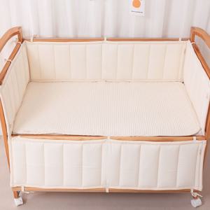 아기침대 순면 줄누빔 범퍼 가드 신생아 쿠션 침대가드 맞춤 사이즈