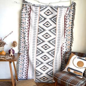 클래식 기하학패턴 보해미안 빈티지 소파커버/러그/블랭킷