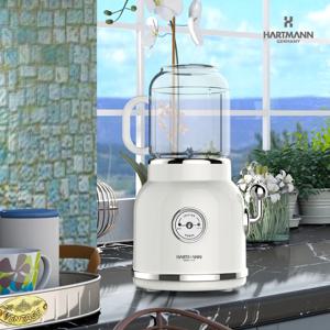 HMB-S1708I 아이보리 레트로믹서 블렌더 소형 미니 가정용믹서기 6중칼날