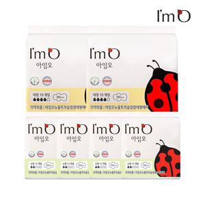 아임오 뉴울트라슬림윙 에이 생리대 소형 12Px4팩+대형 10Px2팩 (총 68개)