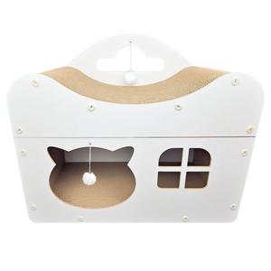 펫츠몬 고양이 오픈형 커브 하우스 스크래쳐