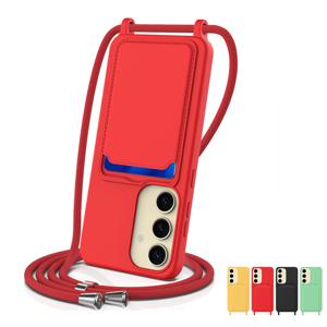 갤럭시 S26 울트라 플러스 카드수납 목걸이 스트랩 실리콘 케이스 1211