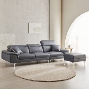 [리퍼] 미엘 4인 무빙헤드 가죽 소파