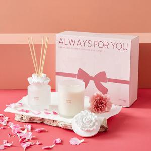 마음을전하는 카네이션오브제 디퓨져캔들세트