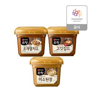 본사직영 순창 국/찌개 된장 450g (미소/조개/고기) 3종 3개 골라담기