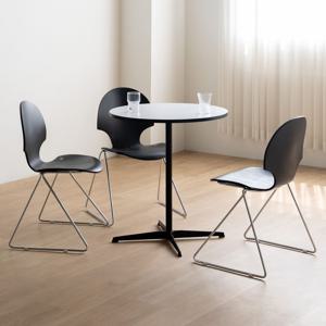 미레스 빈트 세트 블랙 우드 원목 식탁의자 카페 인테리어 식탁 테이블 의자 2인/3인/4인