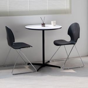 센트 레스코 우드 블랙 엣지 카페 인테리어 모던 디자인 식탁 의자 다이닝 세트