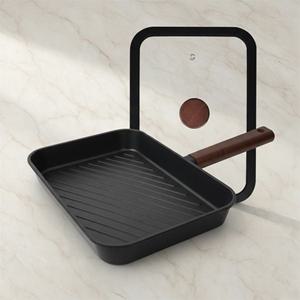 인덕션마스터 티타늄 사각그릴팬 28cm (뚜껑포함)