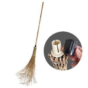 제이오마켓 조립식 대나무 싸리비 니스목봉 150cm