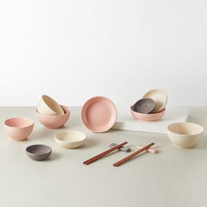 바사 신혼 2인 그릇 홈세트 식기세트 접시 14P