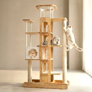 캣타워 고양이 원목 숨숨집 캣폴 캣워크