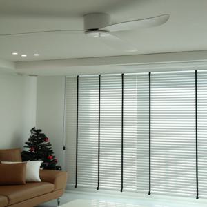 리본 라인 블랙 우드블라인드