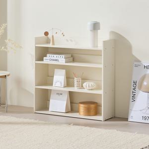 리틀그로우 4단 전면 책장 cream