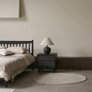 노바 2단 원목 협탁 침대 옆 서랍 미니 테이블