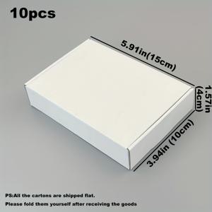 TEMU 흰색 10개 두꺼운 골판지 상자, 다양한 크기 제공, 배송용 상자, 택배 포장 상자, 포장 상자, 선물 상자, 골판지 상자