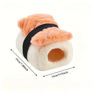 TEMU 1개 햄스터 & 소동물 침대 - 햄스터 서식지, 침구용, 따뜻한 겨울용 두꺼운 침대, 내구성 있는 부드러운 케이지 액세서리, 햄스터 케어를 위한 아늑한 둥지