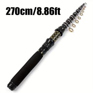 TEMU 2.1M2.4M2.7M3.0M 카본 M 파워 루어 10-50g 휴대용 텔레스코픽 낚싯대 스피닝 낚시용 핸드 낚시 태클 바다용 낚싯대 페스카