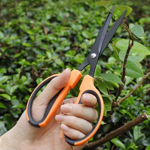 TEMU 내구성 있는 정원 가위 1개, 붙지 않는 테프론 날, 날카롭고 정밀한 팁 - 인체공학적 미끄럼 방지 손잡이, 전문가 및 가정용으로 적합 - 식물, 꽃, 울타리 다듬기 및 공예용으로 이상적 - 수동 고하중 가위, 정원 가위, 스테인리스 스틸 날