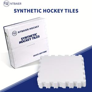TEMU 10개 하키 타일, 인조 시뮬레이션 아이스 하키 바닥재 10개, 46.5×46.5Cm, 18인치, 라이트 스케이트에 적합하며 롤러 스케이트 훈련에도 적합, 하키 혼합 휠 바닥재 10개