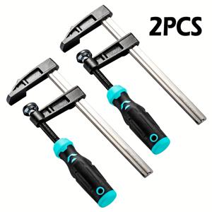 TEMU DDUF 2개 튼튼한 F자형 목공 클램프, 나무 판자 및 돌을 빠르게 고정하는 데 이상적