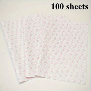 TEMU 30/100매 핑크 리본 티슈 페이퍼, 20X14인치, 얇은 종이 안감, 선물 포장, 의류 습기 방지, 레드 와인 포장, 선물 상자 채우기, 약한 물품 보호에 적합