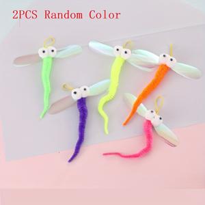 TEMU 2개/4개 고양이 벌레 장난감 막대 부착물 낚싯대 장난감 리필, 새끼 고양이를 위한 상호작용 놀이 및 추격 운동용