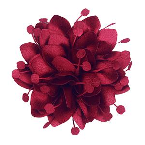 TEMU 1개입 빈티지 우아한 새틴 원단 꽃 브로치 | 수제 10cm 클립형 핀, 데일리 및 파티 행사에 적합, 크리스마스 및 새해 선물로 이상적