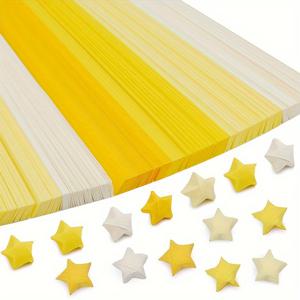 TEMU 솔리드 및 그라데이션 색상의 별 오리기지 1080매. 양면으로 제작되어 행운의 별 장식 및 미술 프로젝트 제작에 적합합니다.