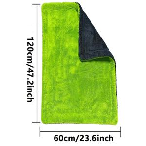 TEMU 1400GSM 풀사이즈 SUV 트럭 타월 - 121.92cm x 60.96cm 양면 극세사, 높은 흡수력 및 스크래치 방지, 차량 세차 및 디테일링에 적합, 스크래치 없음, 특대형 초흡수성 루프