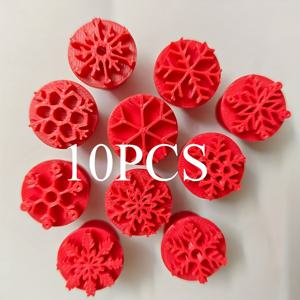TEMU 10개 세라믹 클레이 눈송이 스탬프 세트, DIY 창작 프로젝트에 이상적, 완벽한 휴일 및 생일 선물 아이디어, 공예 도구, 아트 스탬프, 눈송이 디자인, 고품질 클레이 몰드, 내구성 있는 스탬프, 클레이 스탬프, 도자기 스탬프, 창의적인 , DIY 애호가