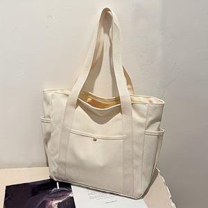 TEMU 2026 학기 개학 시즌 발렌타인데이 신상 학생용 숄더백 여성용 숄더백 크리스마스 특별 대용량 토트백 출퇴근 핸드백 대학생 스타일 학생용 책가방 완벽한 크리스마스 선물