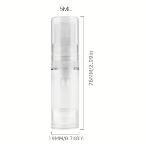 TEMU 6개, 투명 로션 디스펜서 병, 투명 진공 펌프 병, 리필 가능한 로션 디스펜서 소형 정밀 병, 에센셜 오일, 액체 로션, 세럼, 파운데이션, 크림 등에 적합, 여러 사이즈 선택 가능