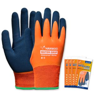 TEMU 한우 방한 기모안감 워터그립 올코팅 방수 장갑 5개입