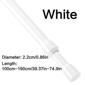 TEMU 다기능 텔레스코픽 로드, 드릴 불필요 텐션 로드, 헤비 듀티 샤워 커튼 로드, 발코니 건조대, 커튼 로드, 옷장 지지대, 홈 데코 > 주방 및 욕실 > 홈 욕실 제품 > 욕실 하드웨어 및 설치 > 쇼