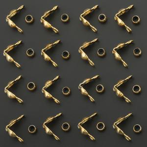 TEMU 30개 스테인리스 스틸 골드 연결 링 세트 (3.2mm 이중 걸이 클립 10개, 3.0mm 포지셔닝 비드 20개 포함). 주얼리 추가, 팔찌 및 목걸이 커넥터, 귀걸이 및 펜던트 엔드 클립 제작에 적합.