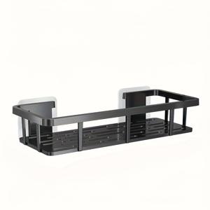 TEMU 벽걸이 욕실 정리대 | 플라스틱 거치형 수납 랙, 샤워 선반, 메이크업 상자, 액세서리, 기숙사 욕실 선반, 주방 후크