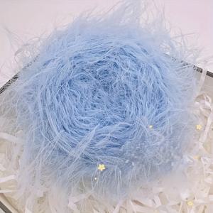 TEMU 60G 이중사선 10Cm 길이의 푹신한 털실, 부드럽고 편안한 인조 밍크 털실, 스카프 및 숄 뜨개질 재료를 위한 수제 혼방 털실, 롤당 105M