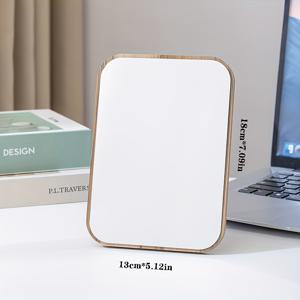 TEMU 우아한 고화질 메이크업 거울 - 회전 가능, 탁상형 디자인, 가정용 화장대에 적합